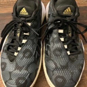 Adidas Tennis Pickleball Court Shoes 7.0 Woments Black Gold